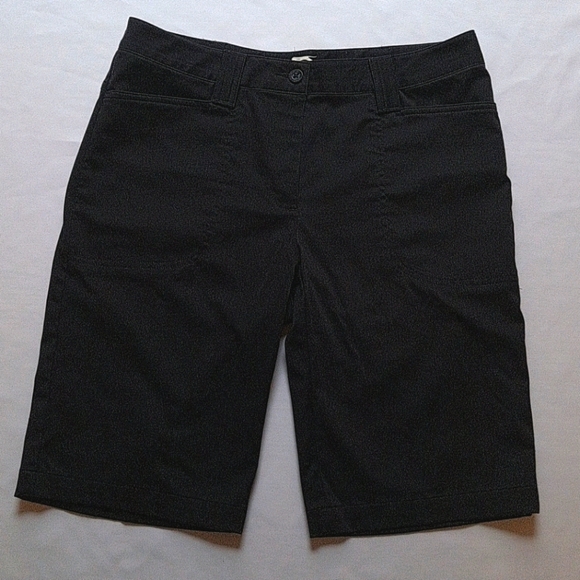 Slazenger Women's Black Golf Shorts Inseam 11 Inch - Picture 1 of 10